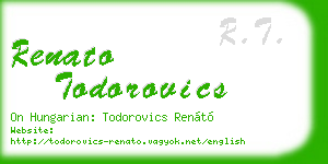 renato todorovics business card
