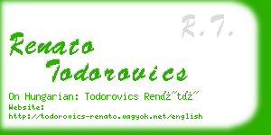 renato todorovics business card